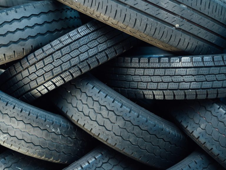 Assorted vehicle tires in a lot