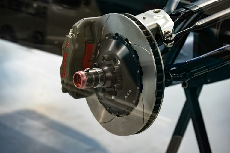 Close-up of a vehicle brake