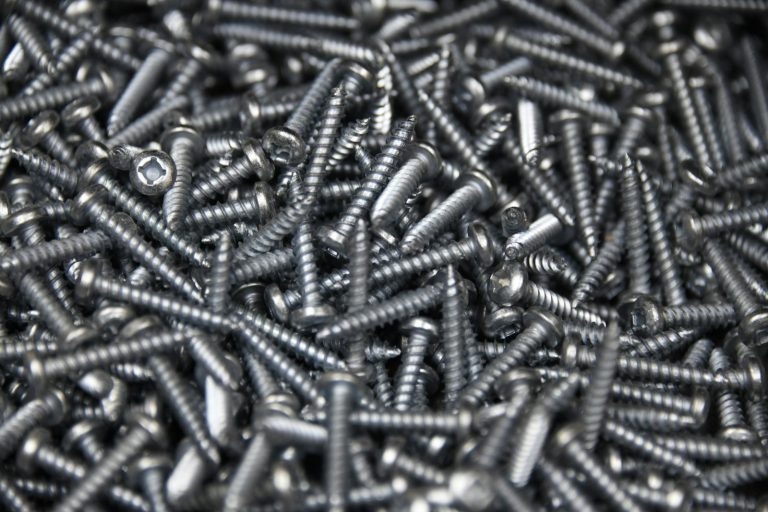 Lot of gray screws and bolts