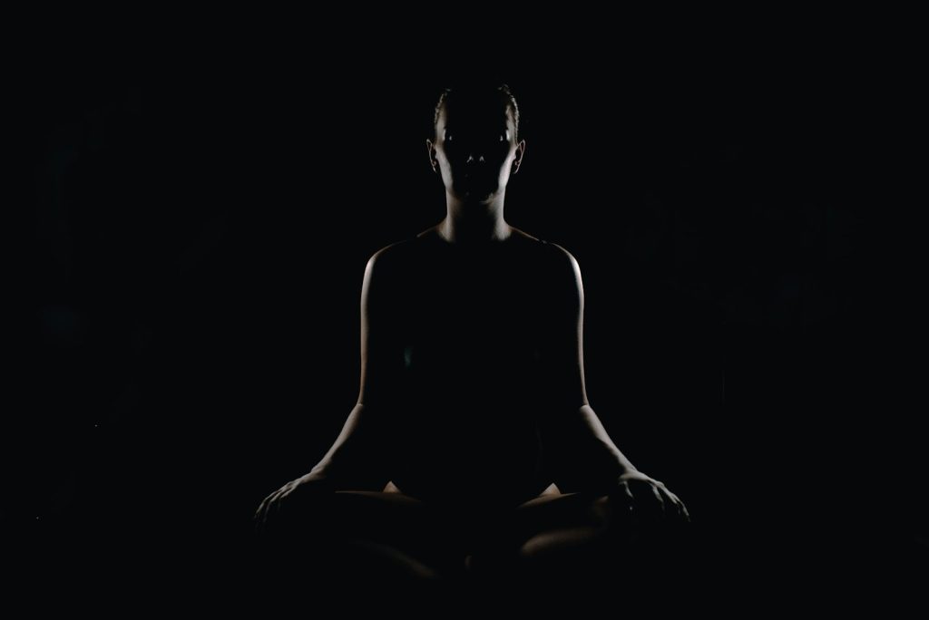 Person in meditation pose