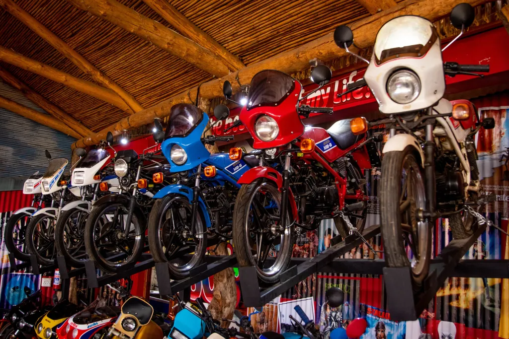 Motorcycle Parts Store Product Display